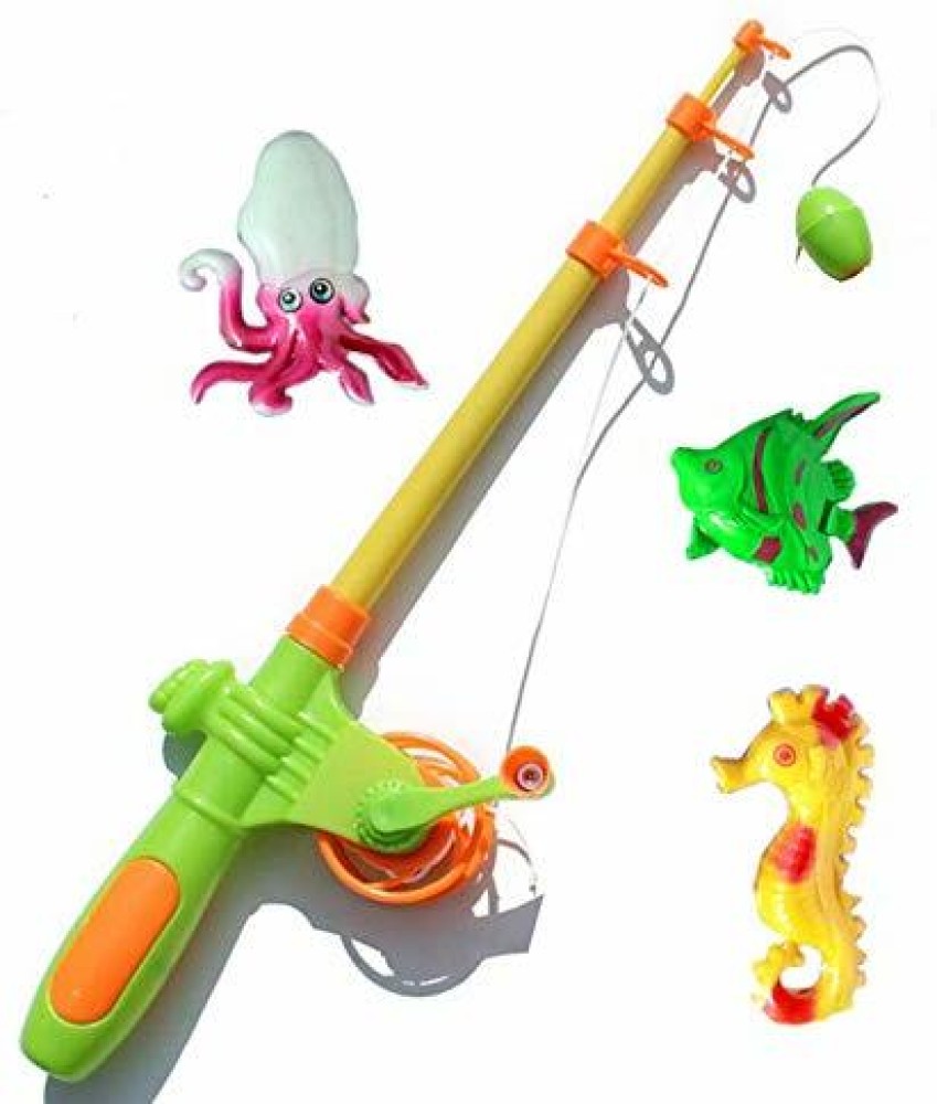 Aadhya Toys Fishing Game Toy for Kids with Fishing Rod & Colorful Fish, Sea  Horse & Octopus Party & Fun Games Board Game - Fishing Game Toy for Kids  with Fishing Rod