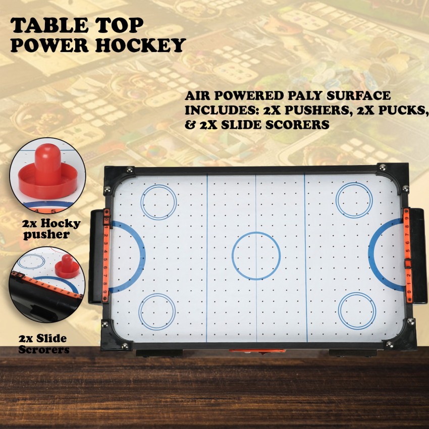 Best Choice Products 40in Portable Tabletop Air Hockey Arcade Table for  Game Room, Living Room w/ 100V Motor, Powerful Electric Fan, 2 Strikers, 2