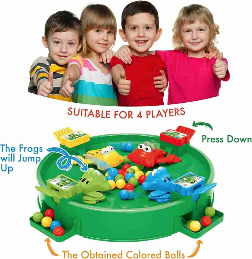 Medivedas Hungry Frog Eat Beans Board Game for Kids - (4 Players) Indoor  Board Game Board Game Accessories Board Game - Hungry Frog Eat Beans Board  Game for Kids - (4 Players)