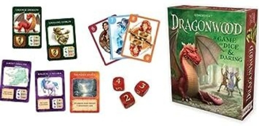 Dragonwood a game of deals dice & daring board game