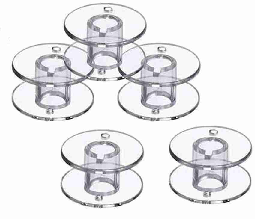 ZENITH 5pcs Clear Sewing Plastic spools bobbins for Brother Sewing