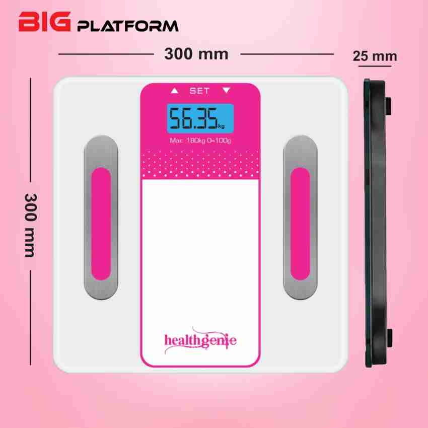 Healthgenie Digital Body Composition Monitor Weighing Scale, Strong & Best  Glass Build Electronic Bathroom Scales 