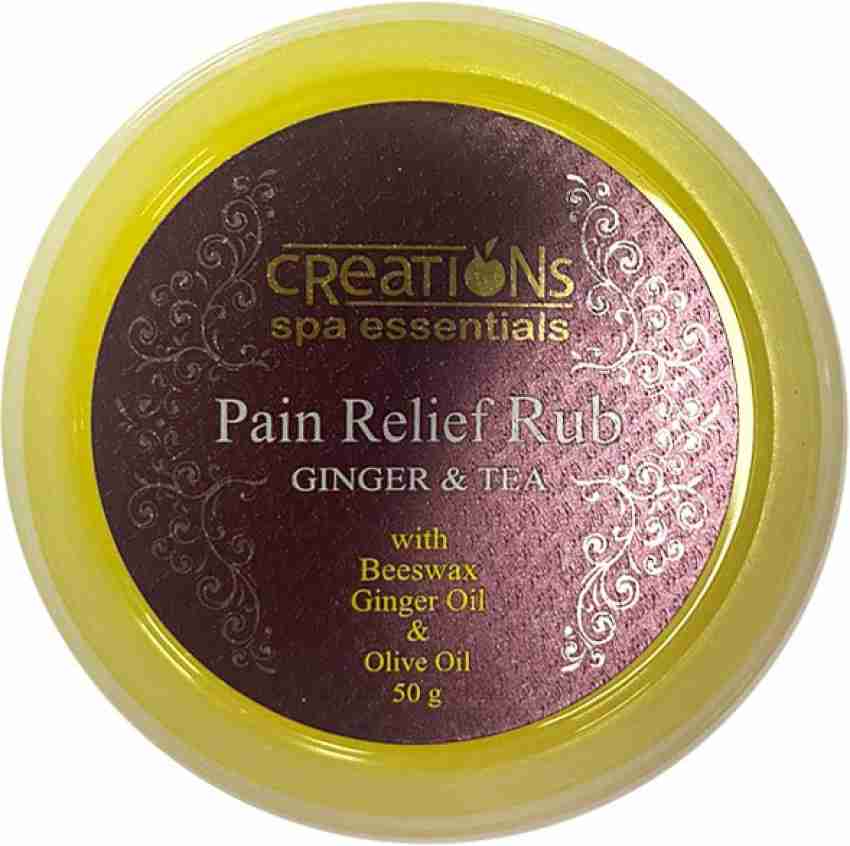 Creations Spa Essentials PAIN RELIEF RUB GINGER & TEA Balm