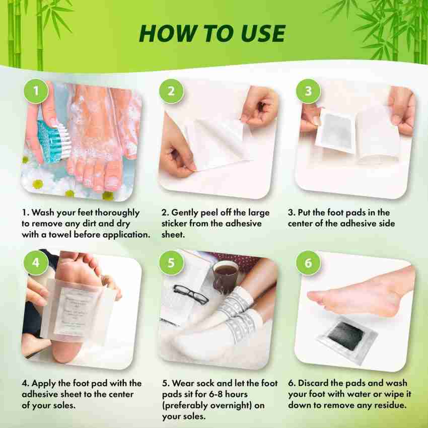 Kapmore white Detox Foot Pad|Cleansing Toxin Remover Foot|Patch for  Detoxification[5BOX] Price in India - Buy Kapmore white Detox Foot  Pad|Cleansing Toxin Remover Foot|Patch for Detoxification[5BOX] online at  Flipkart.com