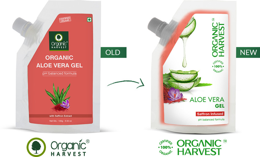 Organic Harvest Aloe Vera Gel Saffron Infused For Moisturized Glowing Skin Organic Gel Price in India Buy Organic Harvest Aloe Vera Gel Saffron Infused For Moisturized Glowing Skin