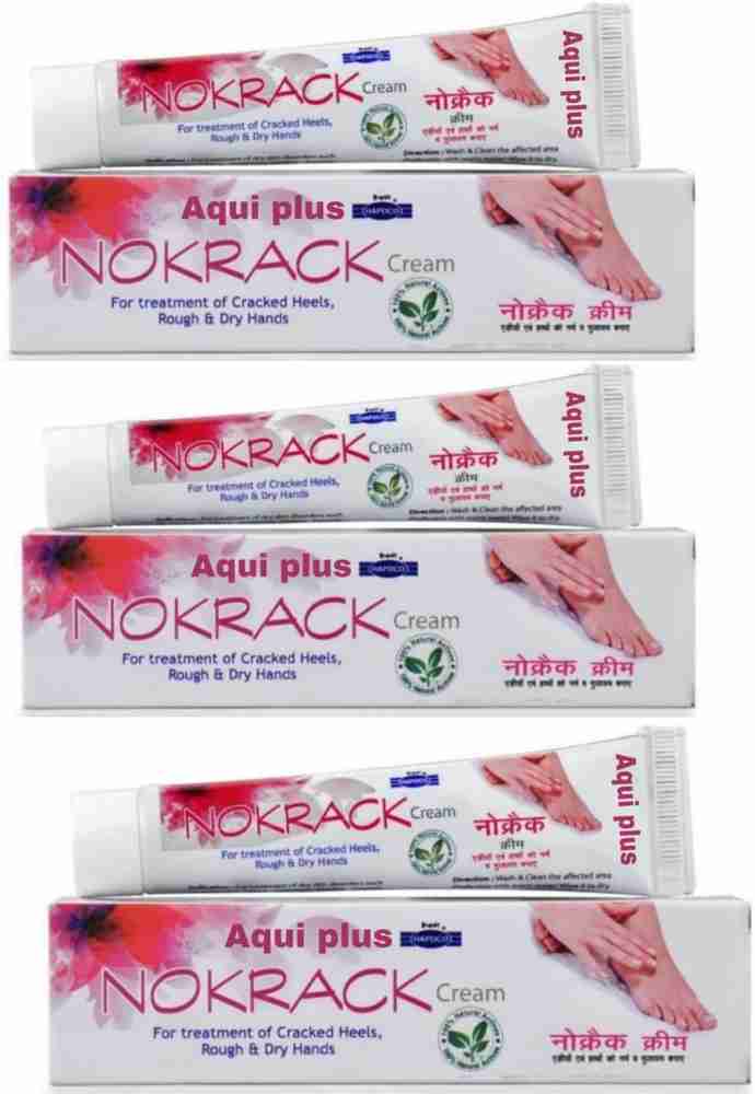 aqui plus Nokrack cream for treatment of cracked heels rough dry hands pack3 Price in India Buy aqui plus Nokrack cream for treatment of cracked heels rough dry hands pack3 online