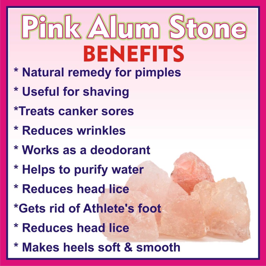 Jioo Organics Pink Alum Stone Price in India - Buy Jioo Organics Pink Alum  Stone online at