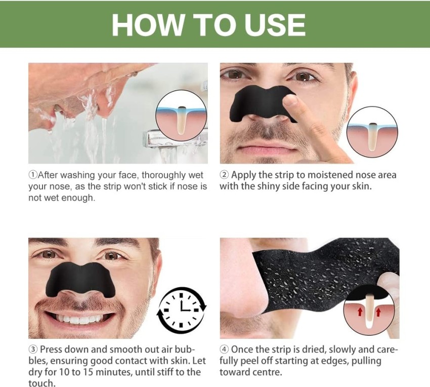 Dr Rashel Black Charcoal Deep Cleansing Nose Strips For Men