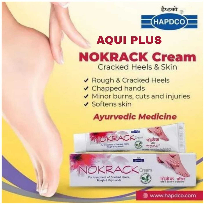 aqui plus HAPDCO NOKRACK CREAM FOR TREATMENT OF CRACKED HEELS ROUGH DRY HANDS PACK OF 2 Price in India Buy aqui plus HAPDCO NOKRACK CREAM FOR TREATMENT OF CRACKED HEELS ROUGH DRY HANDS