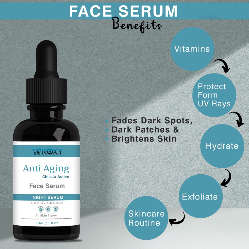 Wroxy Anti Aging Face Serum With Chirata Active Anti Wrinkle