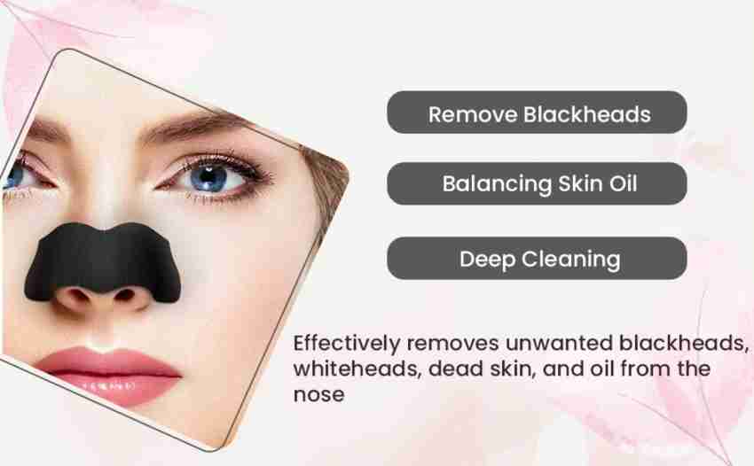 Groome Black Head Remover Charcoal Nose strips(Monthly Pack) 6 pcs – Shajgoj