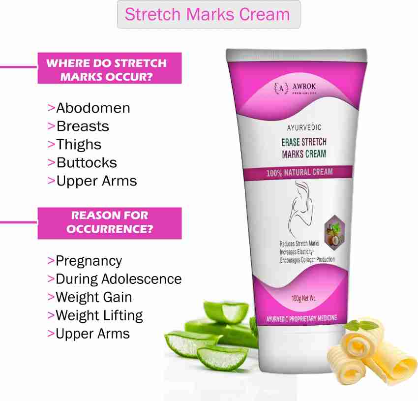 AWROK stretch marks cream for remove stretch marks , scar after