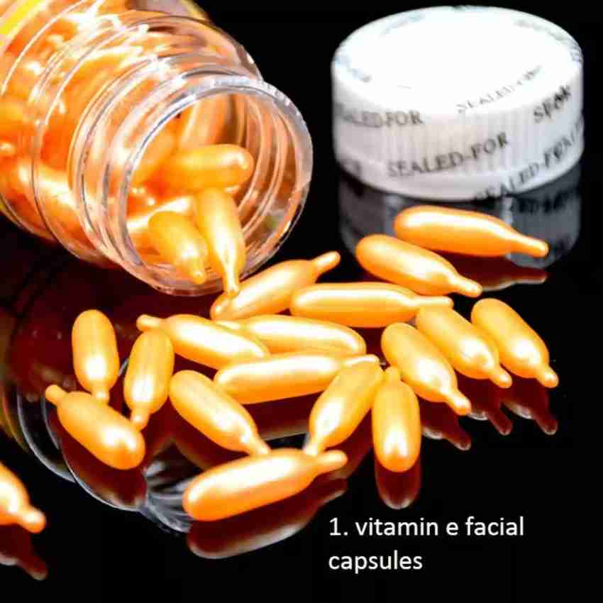 GABBU Best Vitamin E Skin Brightening Facial Oil Capsule 100