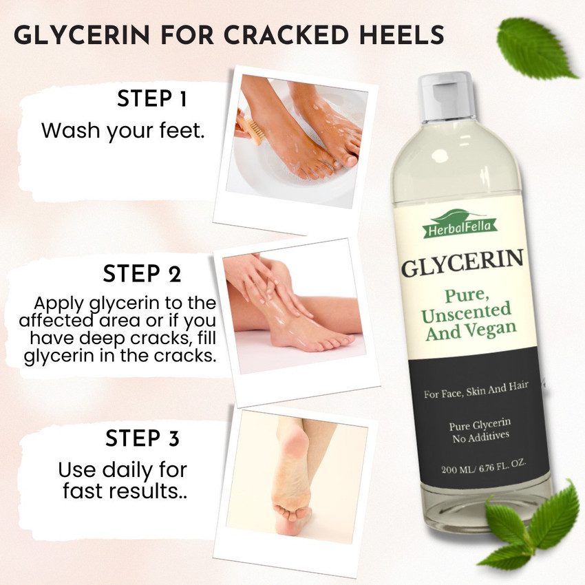 Glycerin for cracked heels hotsell
