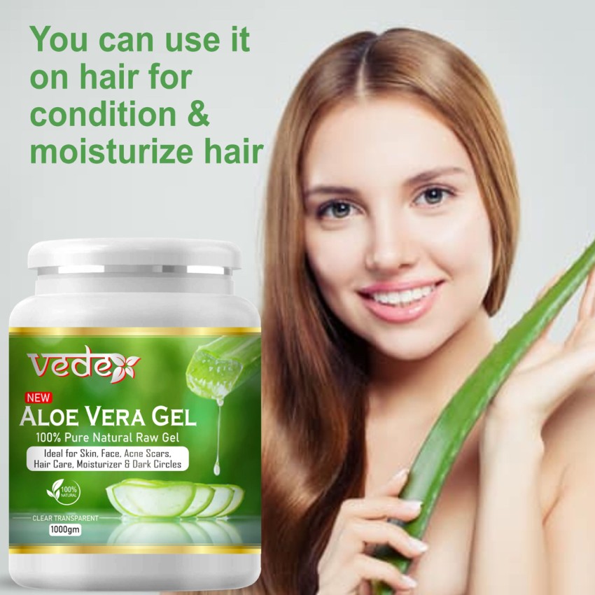 VEDEX 100 Pure Natural Aloe Vera Gel 1kg Moisturize Skin Younger Looking No Chemicals No Colour No Fragrance Price in India Buy VEDEX 100 Pure Natural Aloe Vera