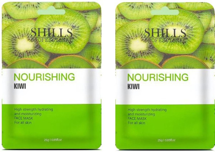 Shills Professional Nourishing Kiwi Facial Sheet Mask ( Pack Of 2 ) Price  in India - Buy Shills Professional Nourishing Kiwi Facial Sheet Mask ( Pack  Of 2 ) online at