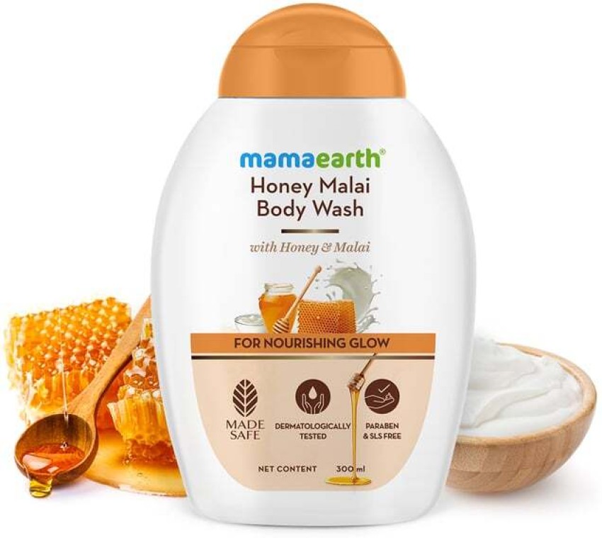 Mamaearth Honey Malai Body Wash with Honey Malai for Nourishing