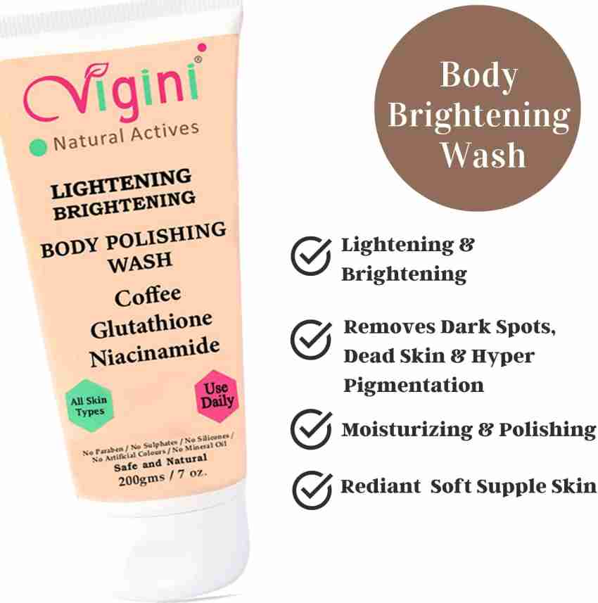 Vigini Glutathione Skin Whitening Brightening Coffee Body Scrub