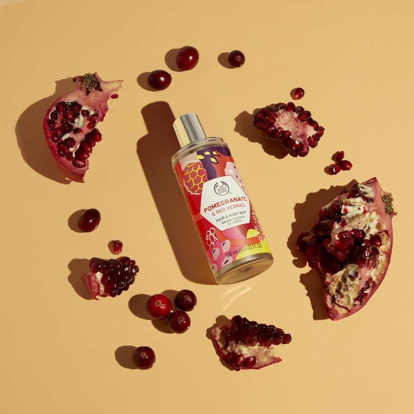 The body shop shop pomegranate and red berries