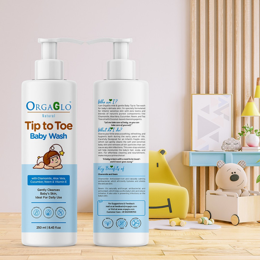 Antibacterial body store wash for babies