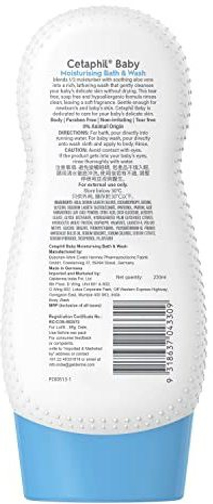 Cetaphil Baby Moisturising Bath Wash 230ml Buy Cetaphil Baby