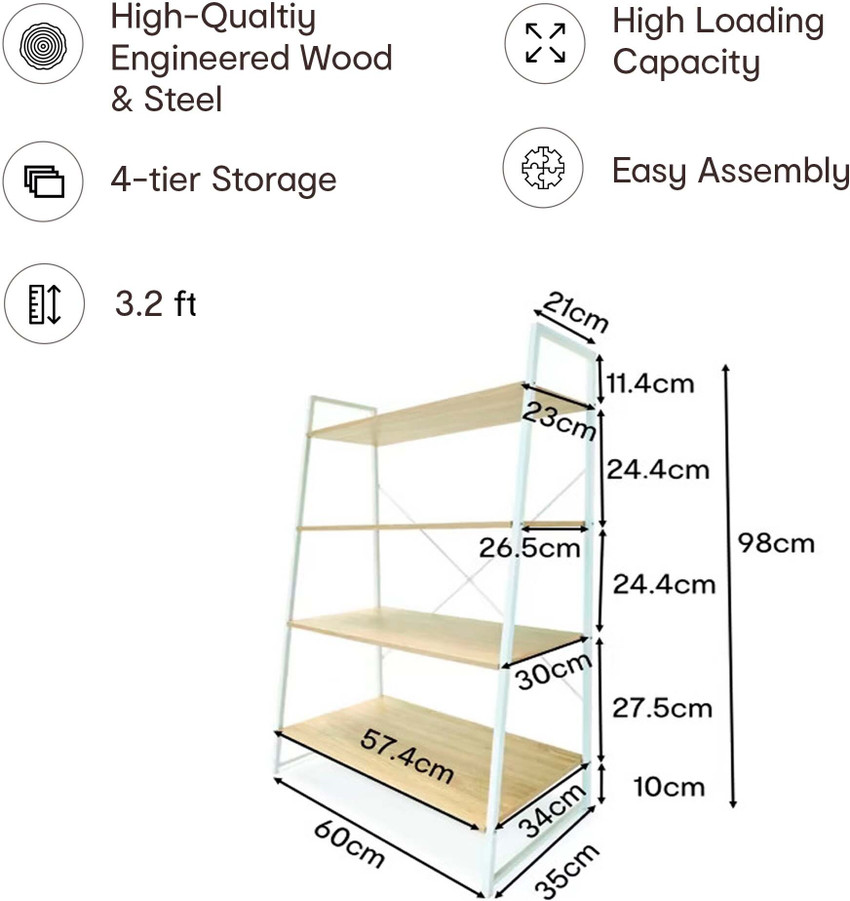 Scandi discount ladder bookshelf