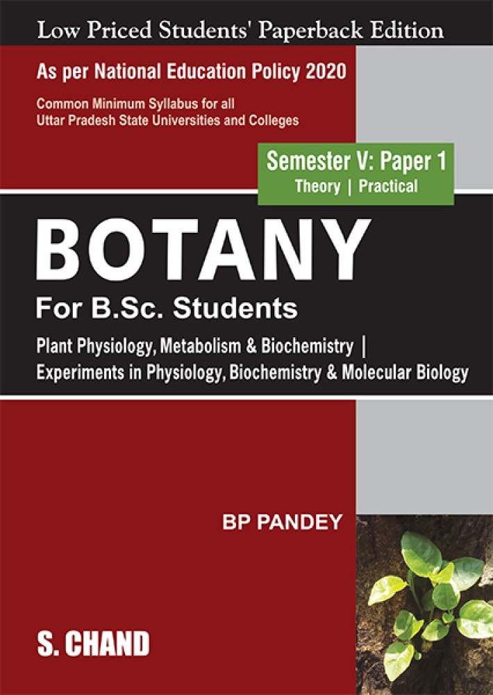 Botany For B.Sc. Students Semester V: Paper 1 | Plant Physiology