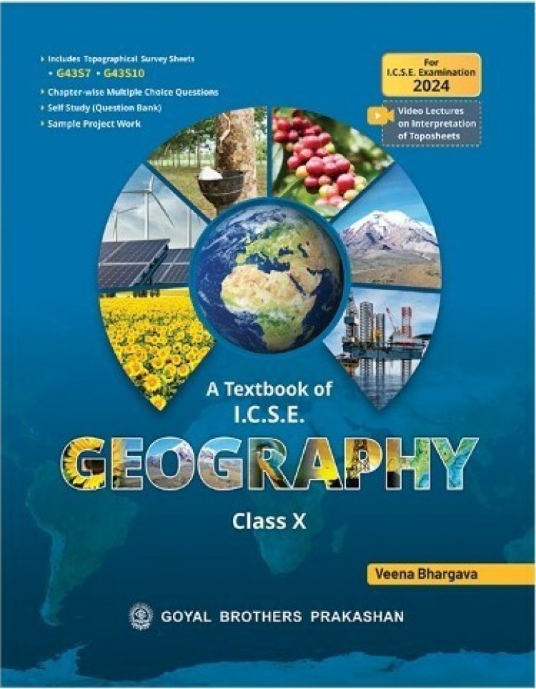 ICSE Geography Chapter-wise Guidelines For AY 2023-24, 50% OFF