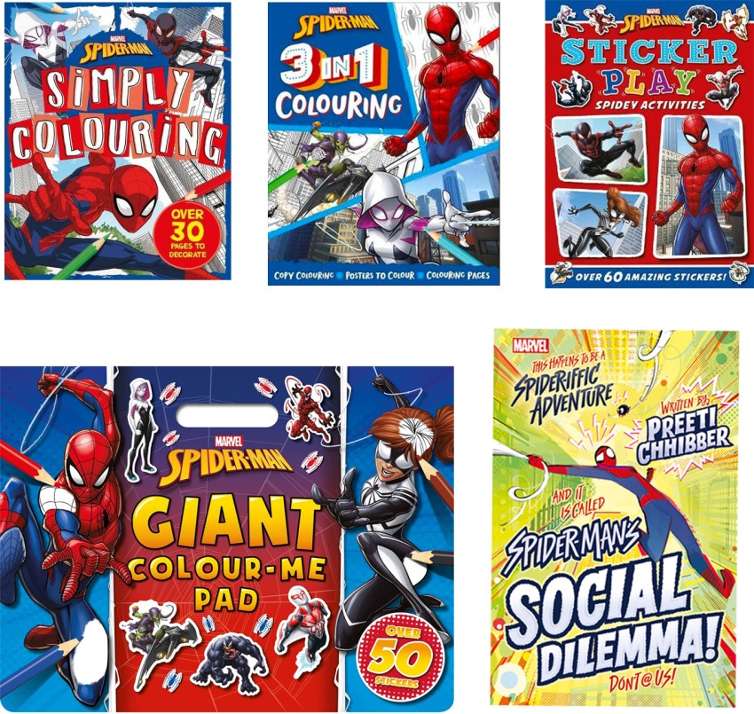 Marvel Spider Man - Fun Pack of 5 Activity Book