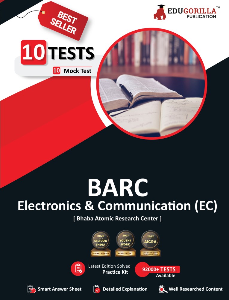 BARC Electronics and Communication (EC) Exam - (Bhabha Atomic Research  Centre) - 10 Full Length Mock Tests (1000 Solved Questions) with Free  Access To Online Tests: Buy BARC Electronics and Communication (EC)