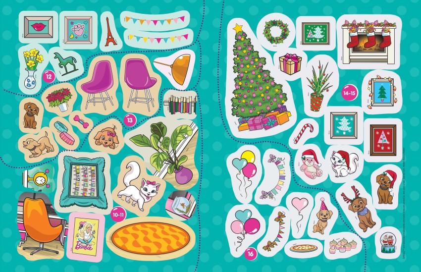 Barbie dream house discount stickers