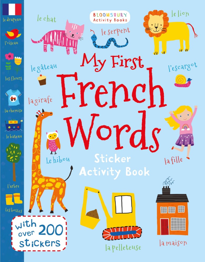 French-Language Sticker Book Mes Premiers Mots My First Words Early Reader