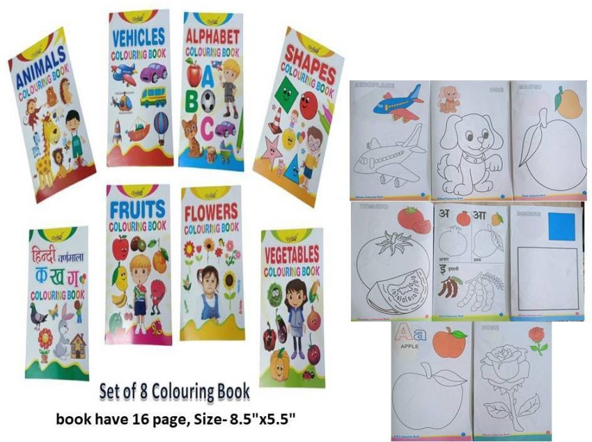 All In One Writing Book For Kids Educational With Coloring Books
