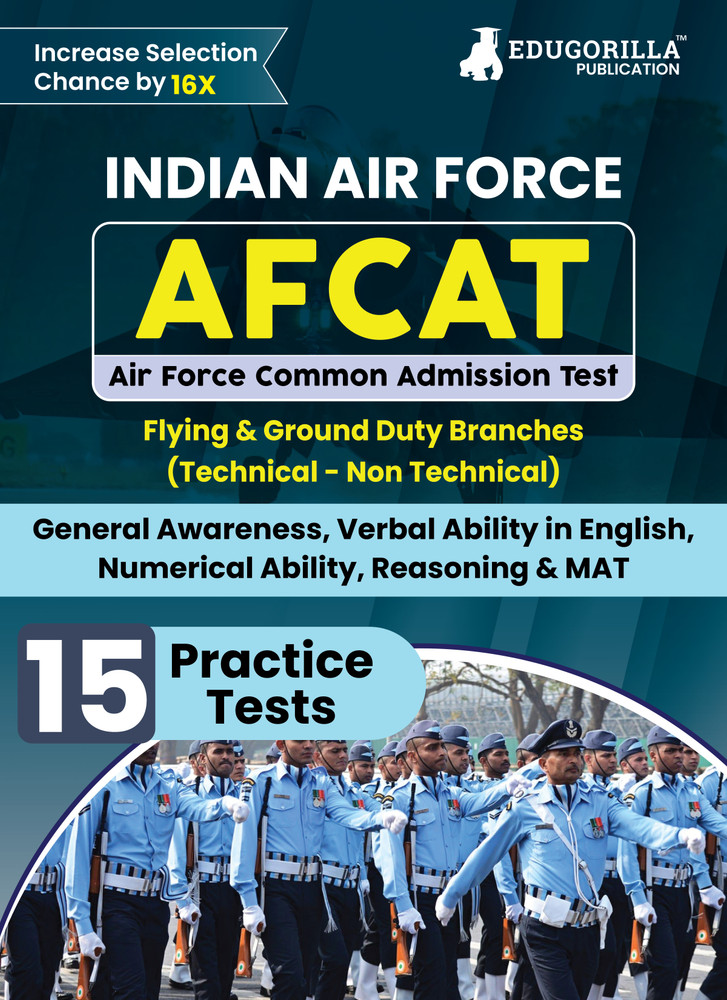 AFCAT Book Air Force Common Admission Test Book English Edition 15 Practice Tests 1500 Solved Questions with Free Access to Online Tests Buy AFCAT Book Air Force Common Admission