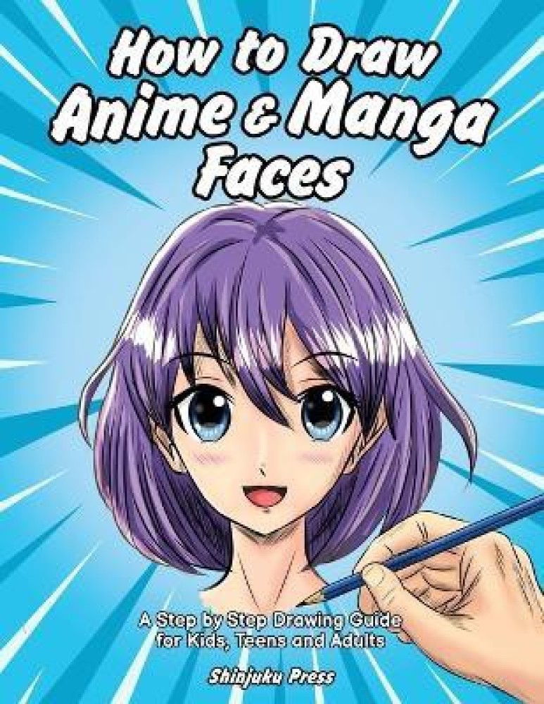 How to draw anime girl face  step by step