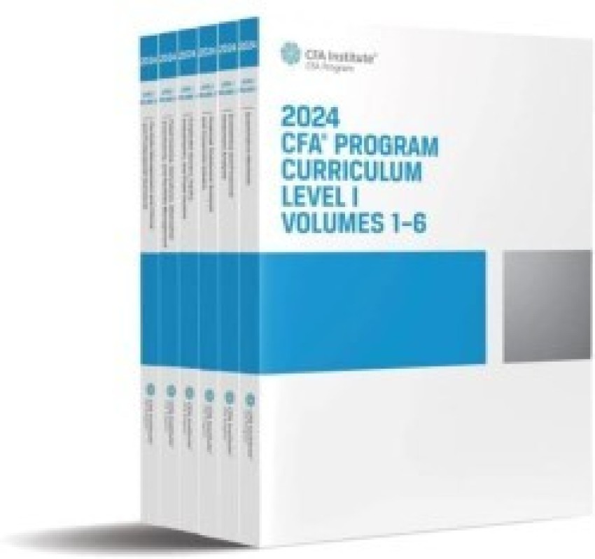 2024 CFA Level 1 Curriculum Institute Books (Set Of 6): Buy 2024