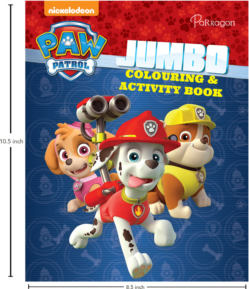 Paw Patrol Jumbo Coloring Book Paw Patrol Mega Coloring Book Pink For