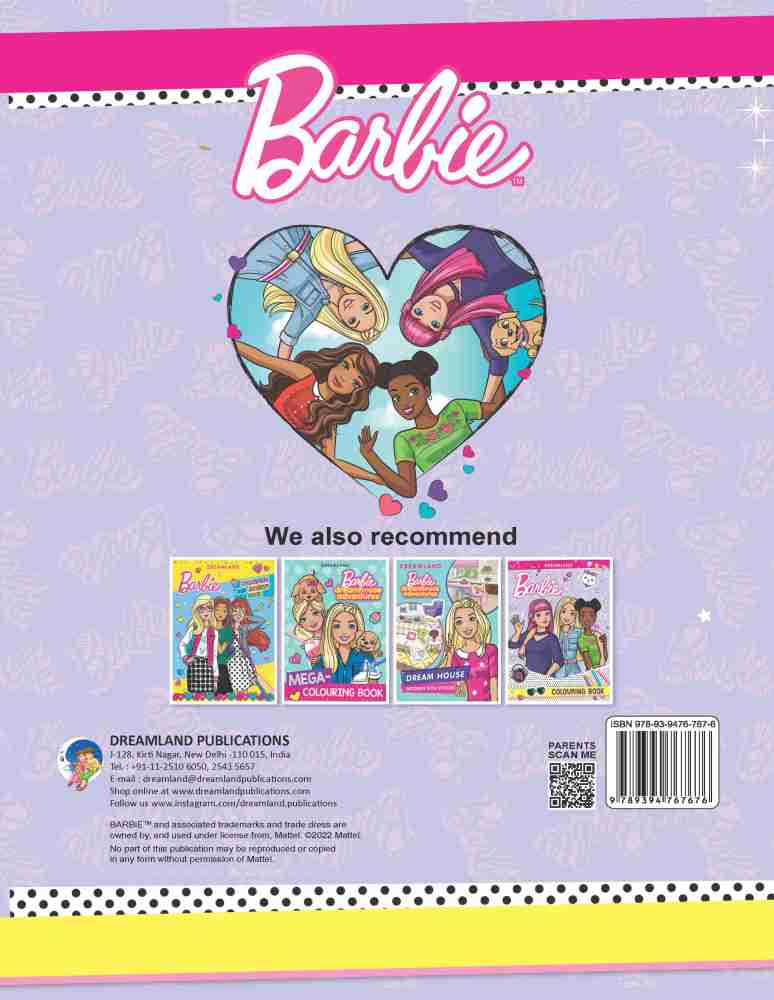 Barbie Colouring Book Buy Barbie Colouring Book by Dreamland