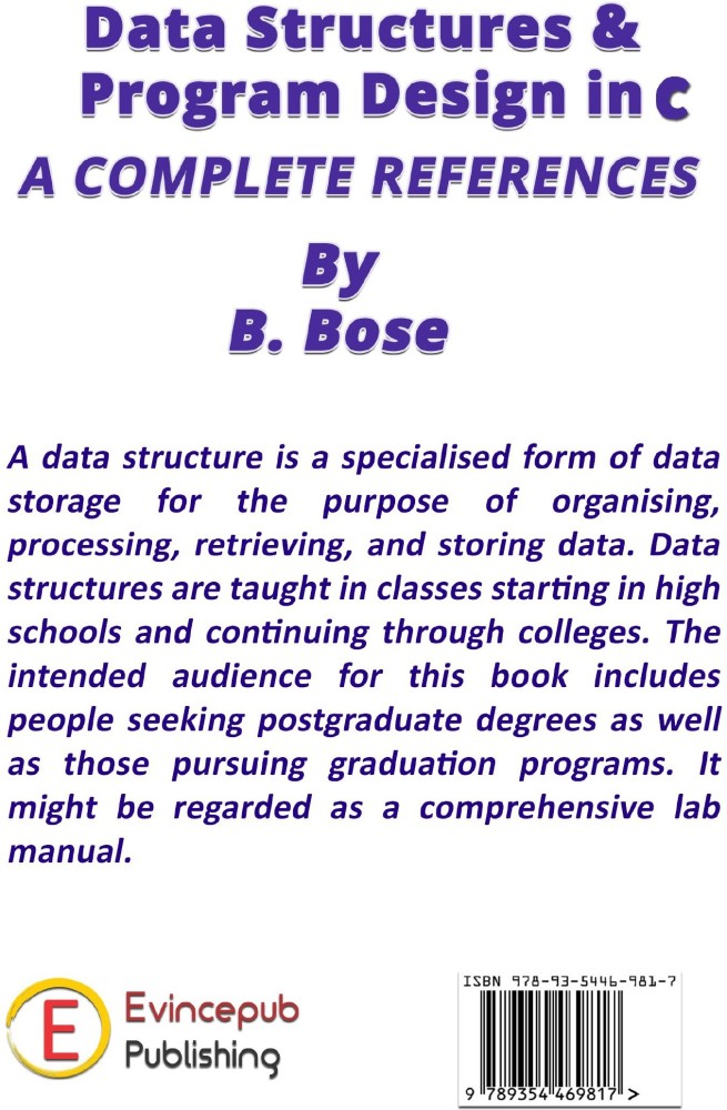 Data Structures & Program Design In C, A Complete Reference: Buy