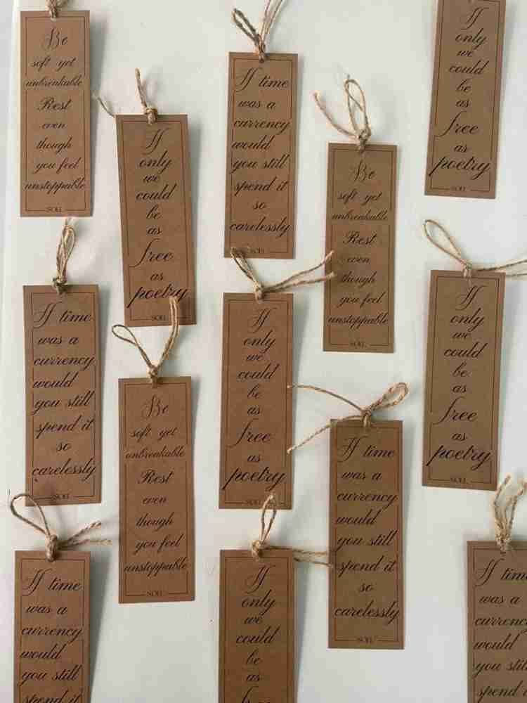 Brown Kraft Bookmarks