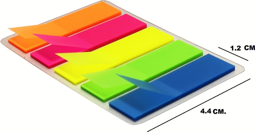 140 Pcs Sticky Notes Flags 7 Color Tabs Index Flag Bright Colors