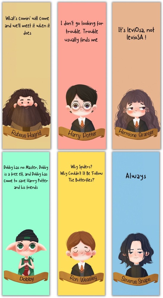 Harry Potter Bookmarks( Pack of 5)