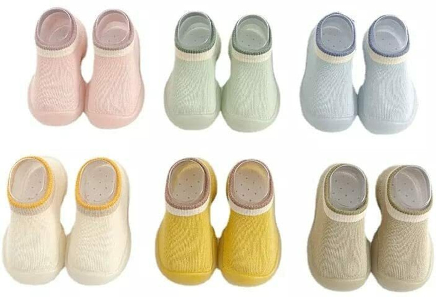Baby slippers with rubber soles best sale