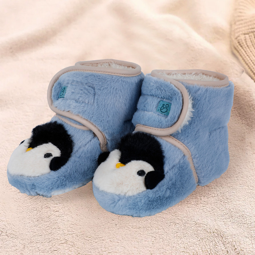 Baby Moo Penguin Warm Velcro Strap Fur Booties Booties Price in India Buy Baby Moo Penguin Warm Velcro Strap Fur Booties Booties online at Flipkart