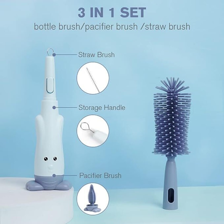  Long Bottle Brush Cleaner Set (3-in-1) and Straw