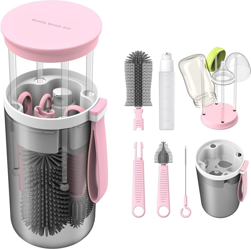 Electric Bottle Brush, Waterproof Ip65 Silicone Baby Bottle Cleaning Brush  Kit