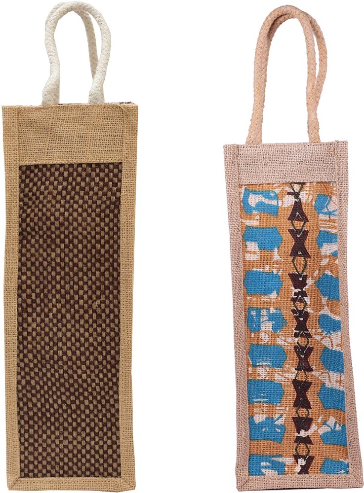 Brown Jute Water Bottle Cover / Pouch