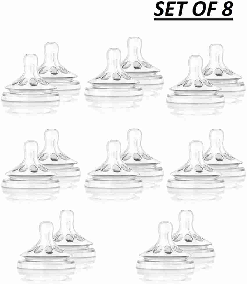 Philips Avent Natural Teat 4 Holes Fast Flow, Set Of 2 Nipple, Age -  6months+