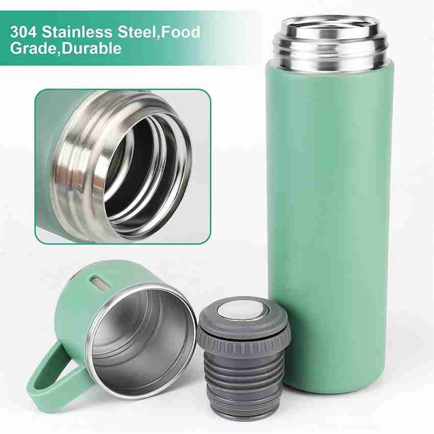 Vacuum Flask Set with 3 Stainless Steel Cups Combo - 500ml - Keeps