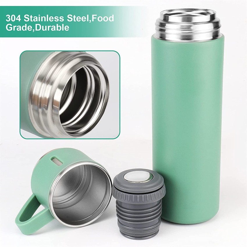  Stainless Steel Vacuum Flask Set With 3 Steel Cups